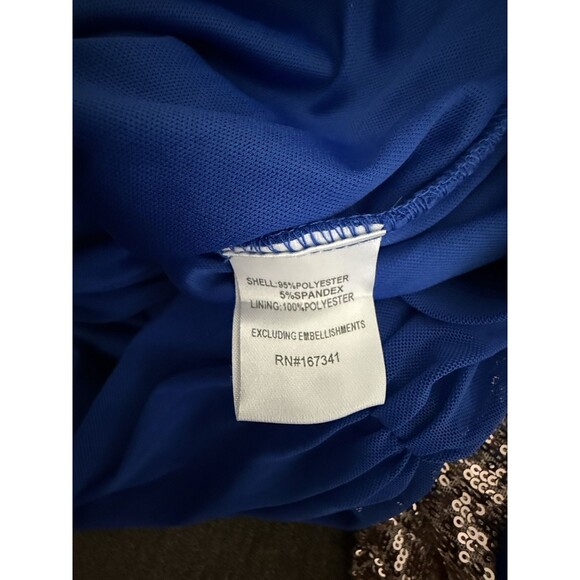 Hello‎ Molly WHISKEY SOUR DRESS BLUE luxury adjustable shoulder strapp navy XL - Picture 8 of 10